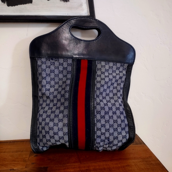 Vintage 70's Authentic Gucci shopper tote 💋 - Picture 1 of 8
